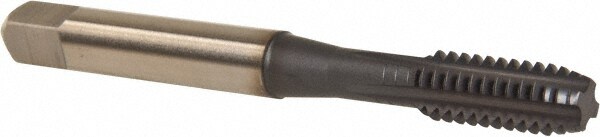 1/4-20 Modified Bottoming RH 3B H3 TiCN Powdered Metal 4-Flute Straight Flute Machine Tap