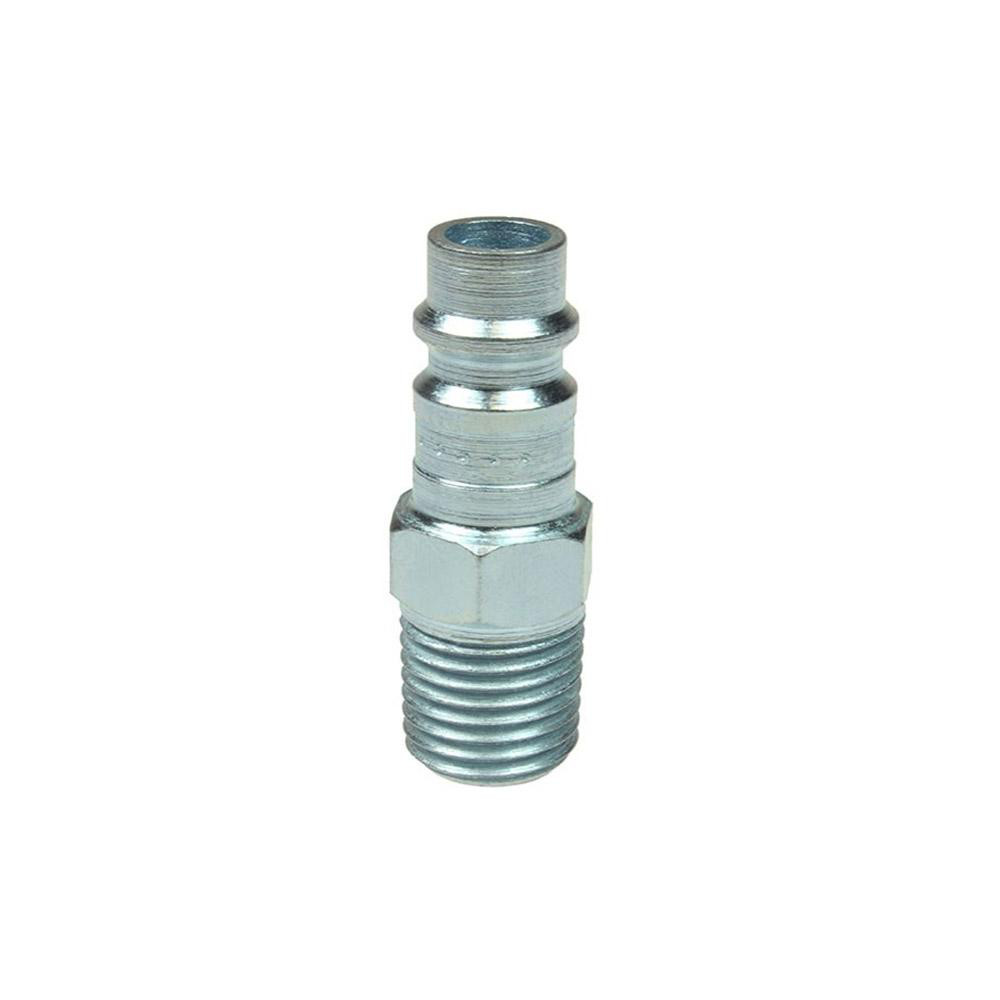 Pneumatic Hose Coupling: 3/8" Thread, 1/4" Body Dia, High Flow Interchange