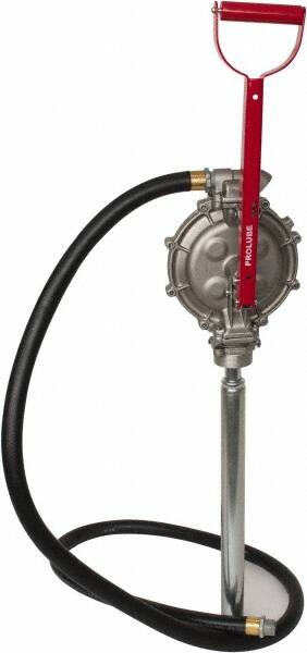 5 Strokes per Gal, 1/2" Outlet, Aluminum & Stainless Steel Hand Operated Transfer Pump