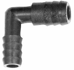 Barbed Tube Union Elbow: 3/8" Barbs