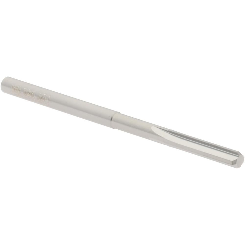 Hertel 500-0001290 Chucking Reamer: 0.129" Dia, 2-1/4" OAL, 5/8" Flute Length, Straight Shank, Solid Carbide Image