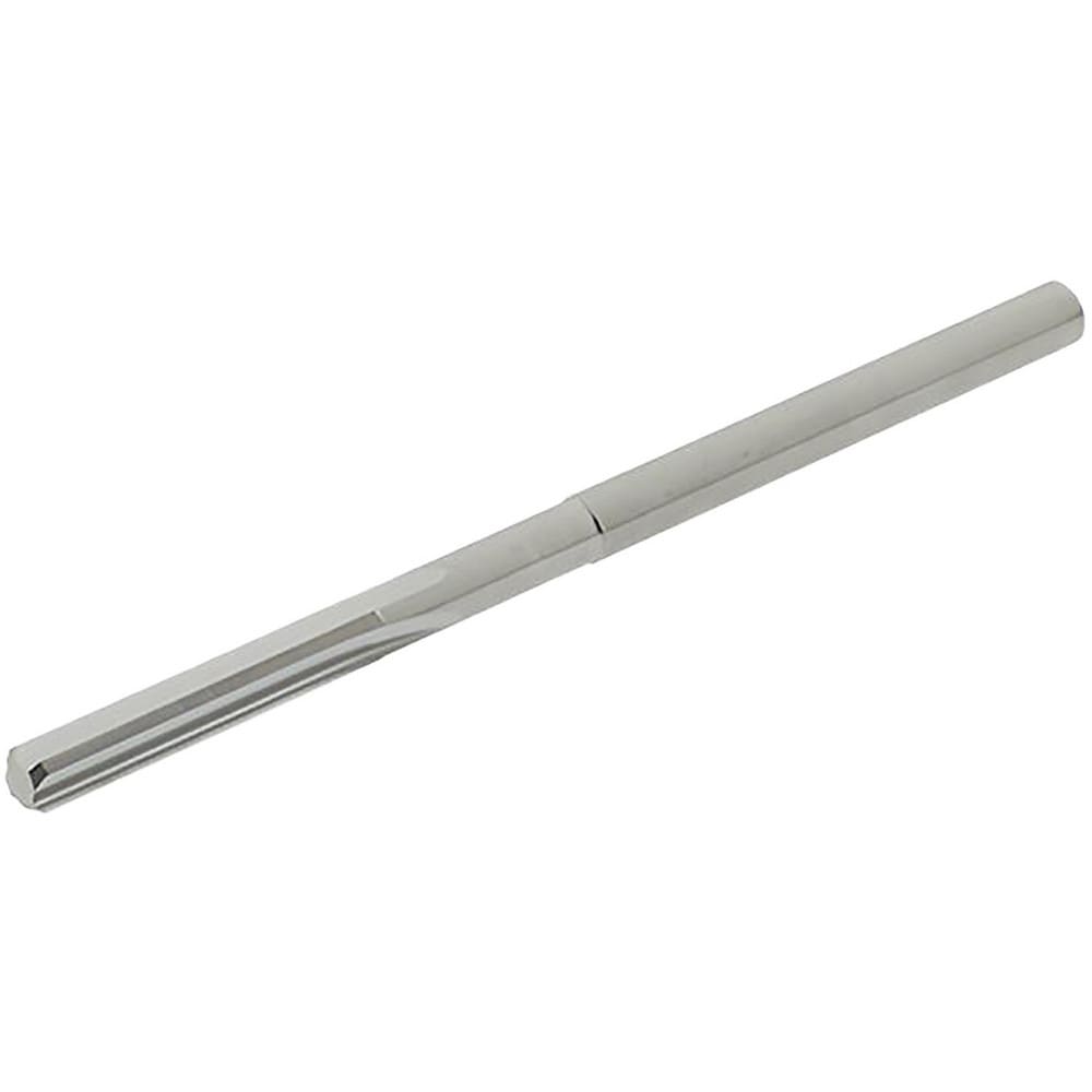 Hertel 500-0001340 Chucking Reamer: 0.134" Dia, 2-1/2" OAL, 3/4" Flute Length, Straight Flute, Straight Shank, Solid Carbide Image