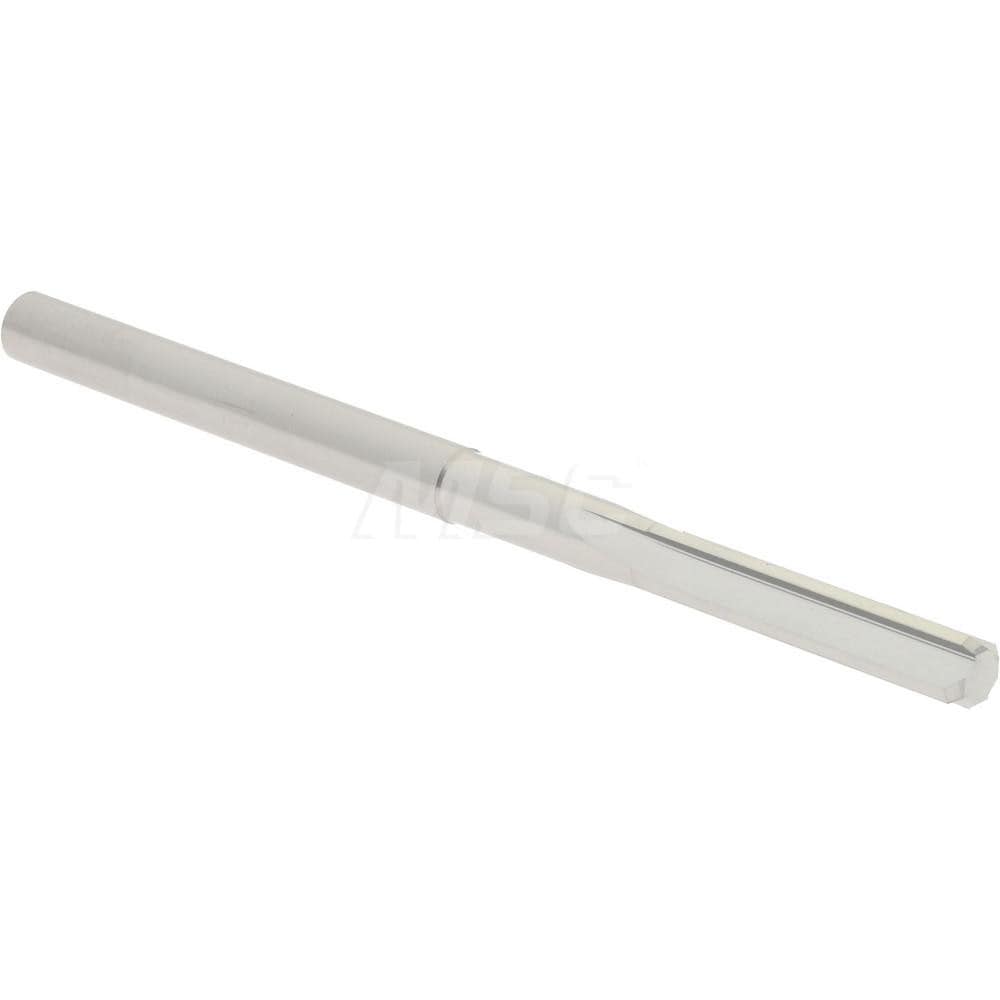 Hertel 500-0001560 Chucking Reamer: 0.156" Dia, 2-1/2" OAL, 3/4" Flute Length, Straight Shank, Solid Carbide Image