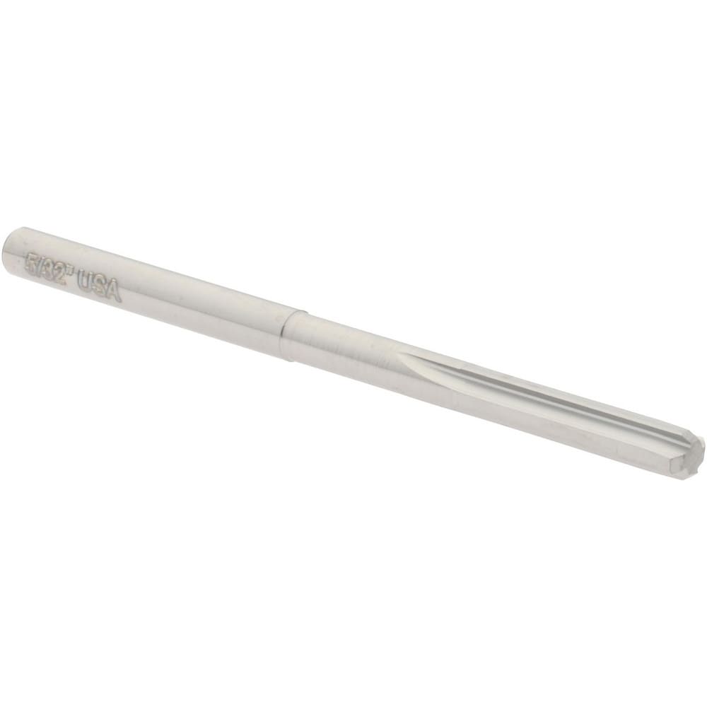 Hertel 500-001010 Chucking Reamer: 5/32" Dia, 2-1/2" OAL, 3/4" Flute Length, Straight Shank, Solid Carbide Image