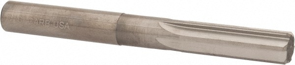 Hertel 500-001028 Chucking Reamer: 7/16" Dia, 4" OAL, 1-3/8" Flute Length, Straight Shank, Solid Carbide Image