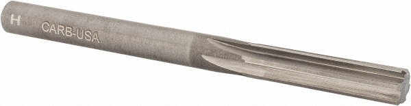 Hertel 500-002007 Chucking Reamer: 0.266" Dia, 3-1/4" OAL, 1-1/8" Flute Length, Straight Shank, Solid Carbide Image