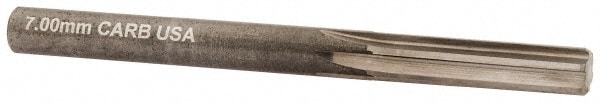 Hertel 500-004007 Chucking Reamer: 0.2756" Dia, 3-1/4" OAL, 1-1/8" Flute Length, Straight Shank, Solid Carbide Image