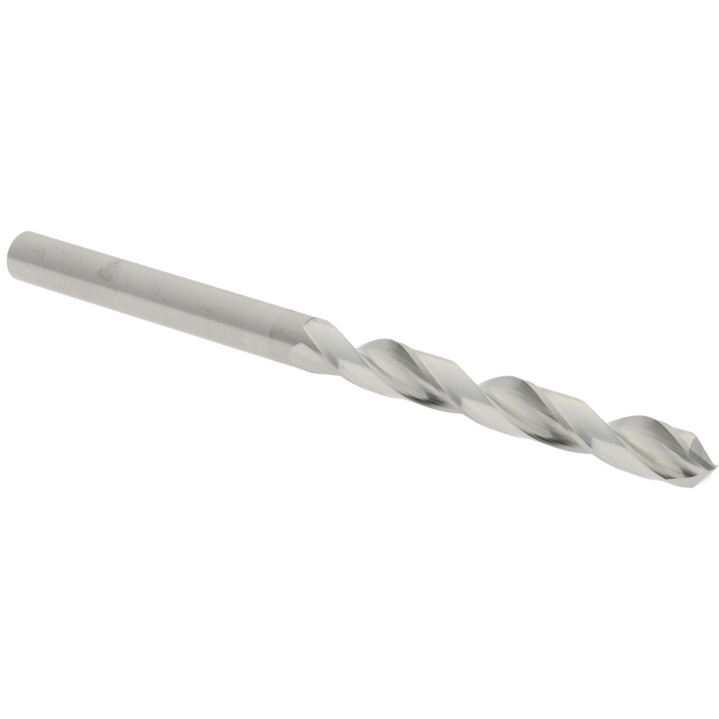 Hertel - Straight-Flute Drill Bit: #21, 140 deg Point, Solid