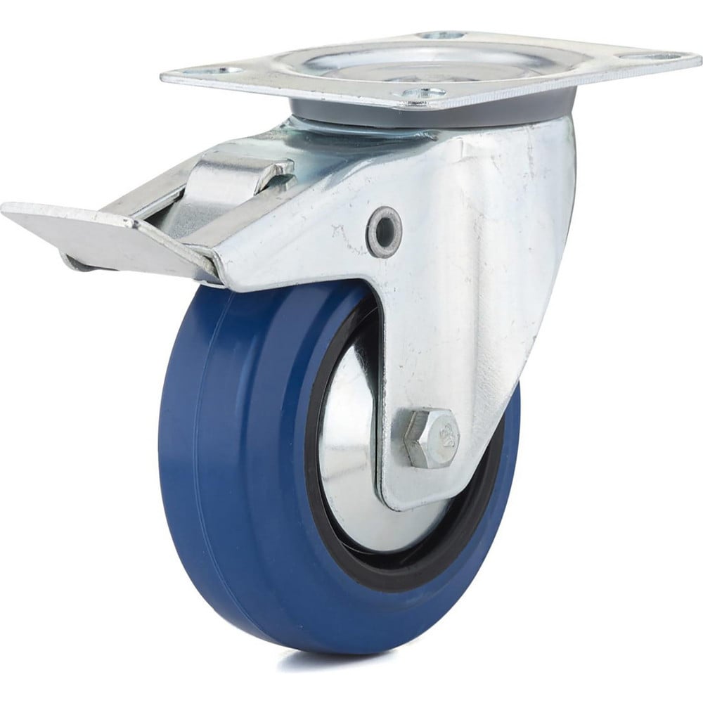 Madico - Swivel Top Plate Caster: Elastic Rubber, 3-15/16