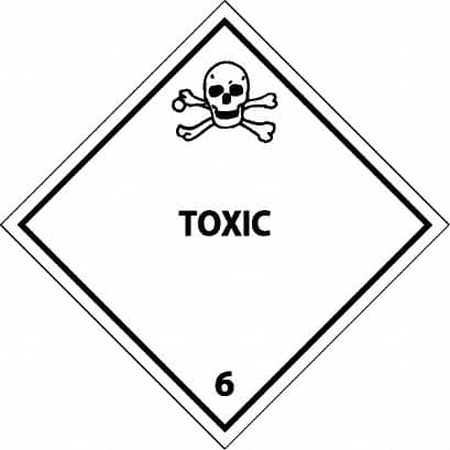 25 Qty 1 Pack Toxic DOT Shipping Label