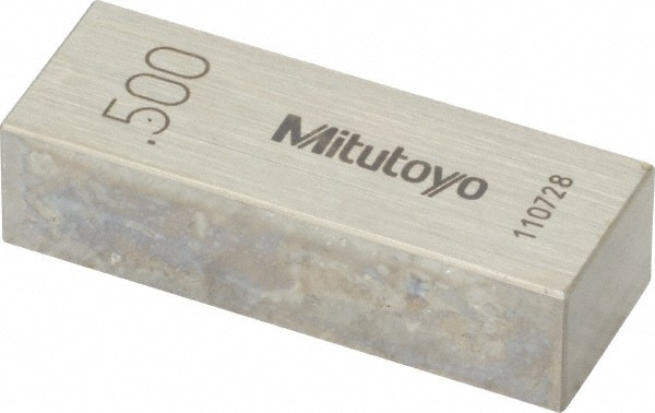 Mitutoyo 611195-541 Rectangle Steel Gage Block: 0.5", Grade AS-1 Image