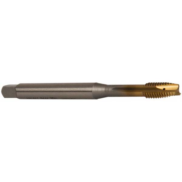 M8x1.25 High-Speed Steel Spiral Point Tap - 3 Flute, 6H Tolerance, Bright Finish (for Aluminum & Steel)