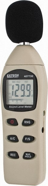 Extech 407730 A and C Frequency Weight, LCD Display Sound Meter 