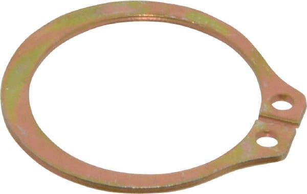 Rotor Clip SH-100ST MCD External Retaining Ring: 0.94" Groove Dia, 1" Shaft Dia, 1060-1090 Spring Steel, Cadmium-Plated 