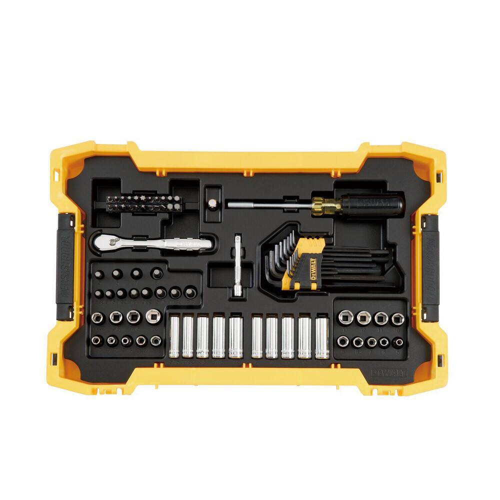 Combination Hand Tool Set: 131 Pc, Mechanic's Tool Set, 1/4" Drive