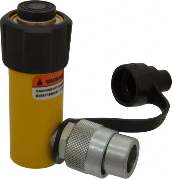 Enerpac RC51 Portable Hydraulic Cylinder: Single Acting, 0.99 cu in Oil Capacity 