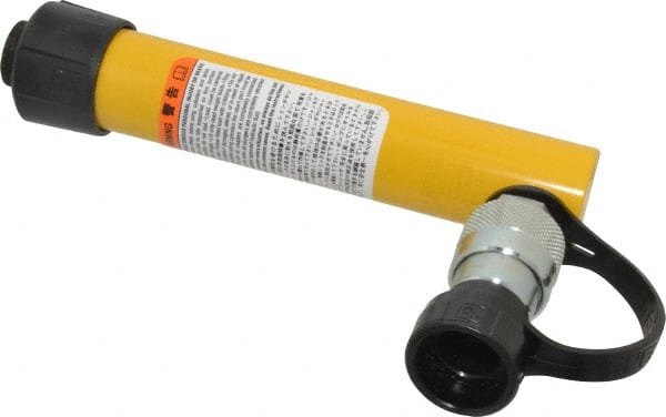 Enerpac RC55 Portable Hydraulic Cylinder: Single Acting, 4.97 cu in Oil Capacity 