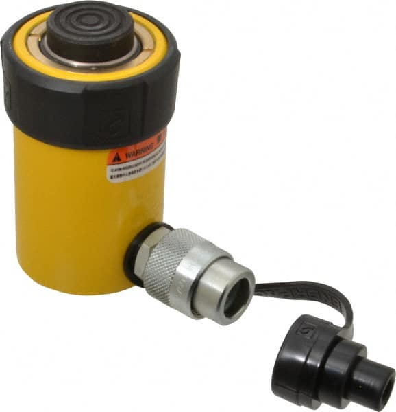 Enerpac RC151 Portable Hydraulic Cylinder: Single Acting, 3.14 cu in Oil Capacity 