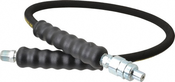 Enerpac HA9203 Hydraulic Pump Hose: 1/4" ID, 3 OAL, Rubber 