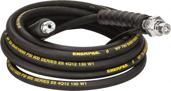 Enerpac HC9220 Hydraulic Pump Hose: 1/4" ID, 20 OAL, Rubber, 10,000 Max psi 