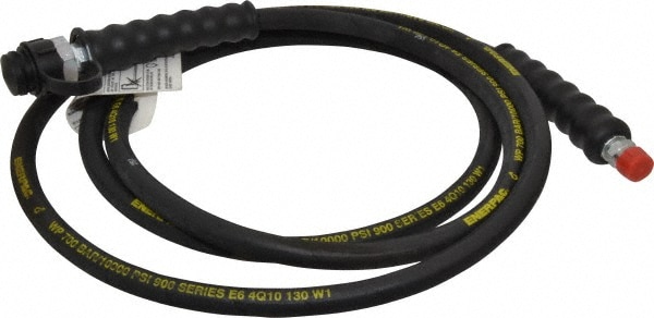 Hydraulic Pump Hose: 1/4" ID, 10' OAL, Rubber, 10,000 Max psi