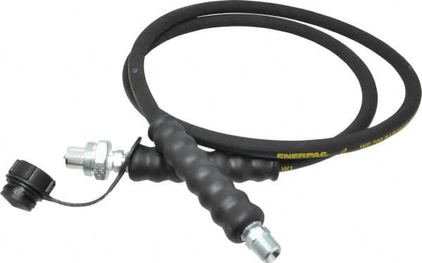 Enerpac HC9206Q Hydraulic Pump Hose: 1/4" ID, 6 OAL, Rubber, 10,000 Max psi 