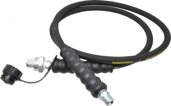 Hydraulic Pump Hose: 1/4" ID, 6' OAL, Rubber, 10,000 Max psi
