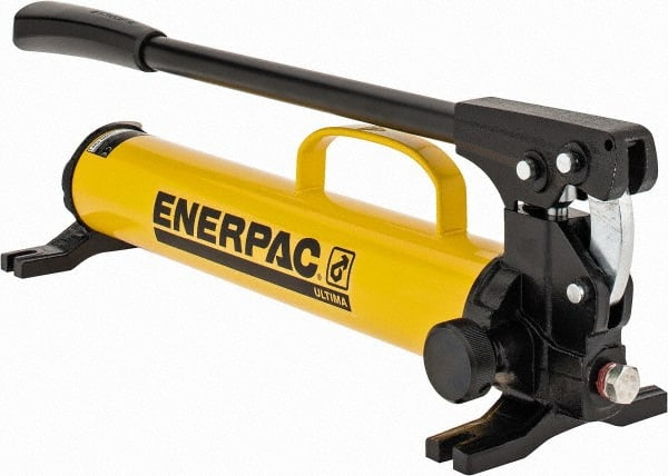 Enerpac Manual Hydraulic Pump: Stage, 0.5″ Piston Dia, Steel Pump  80021322 MSC Industrial Supply