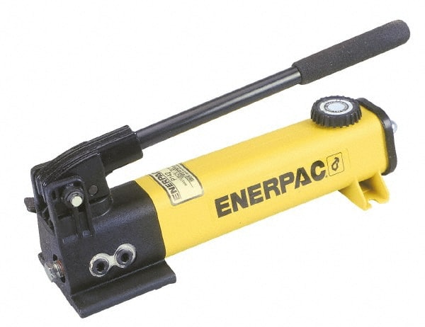 Enerpac P391 Manual Hydraulic Pump: 1 Stage, 0.44" Piston Dia, Glass-Filled Nylon Pump 
