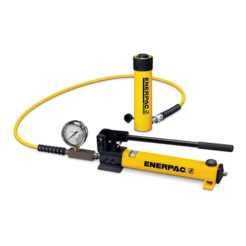 Enerpac SCR1010H 10 Ton Capacity, Cylinder No. RC-1010, Manual Hydraulic Pump & Cylinder Set Image