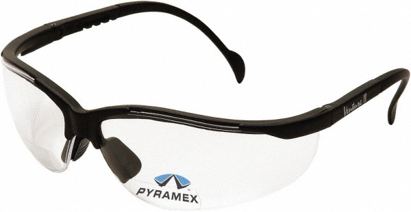 PYRAMEX - Magnifying Safety Glasses: 2.00, Clear Lenses