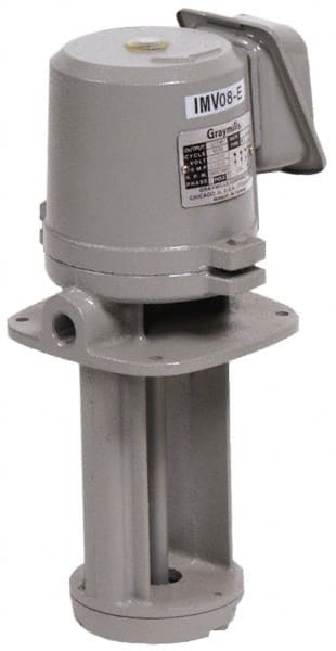 Graymills IMV25-F Immersion Pump: 1/4 hp, 230/460V, 3 Phase, 3,450 RPM, Cast Iron Housing 