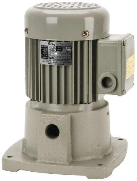 Suction Pump: 1/2 hp, 230/460V, 3 Phase, 3,450 RPM, Cast Iron Housing