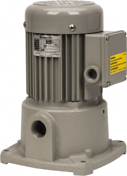 Suction Pump: 3/4 hp, 230/460V, 3 Phase, 3,450 RPM, Cast Iron Housing