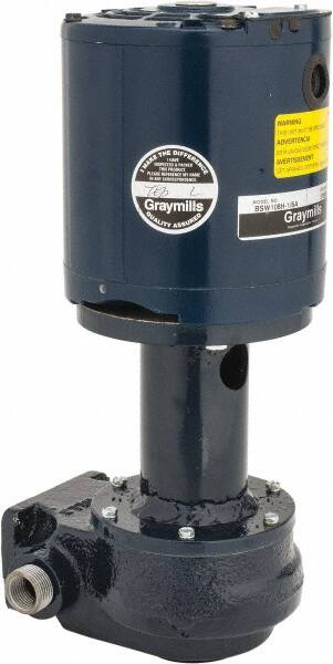 Flanged Outside Suction Pump: 1/6 hp, 115V, 1 Phase, 3,450 RPM, Cast Iron Housing