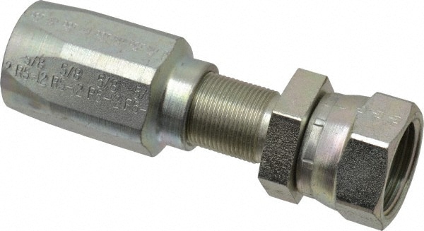 Parker 20620-12-12 Hydraulic Hose Female Swivel Fitting: 0.625" ID, 12 mm, 1-1/16-12 Image