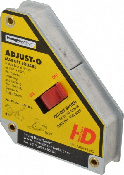 5-1/8" Wide x 1-3/8" Deep x 6" High Magnetic Welding & Fabrication Square