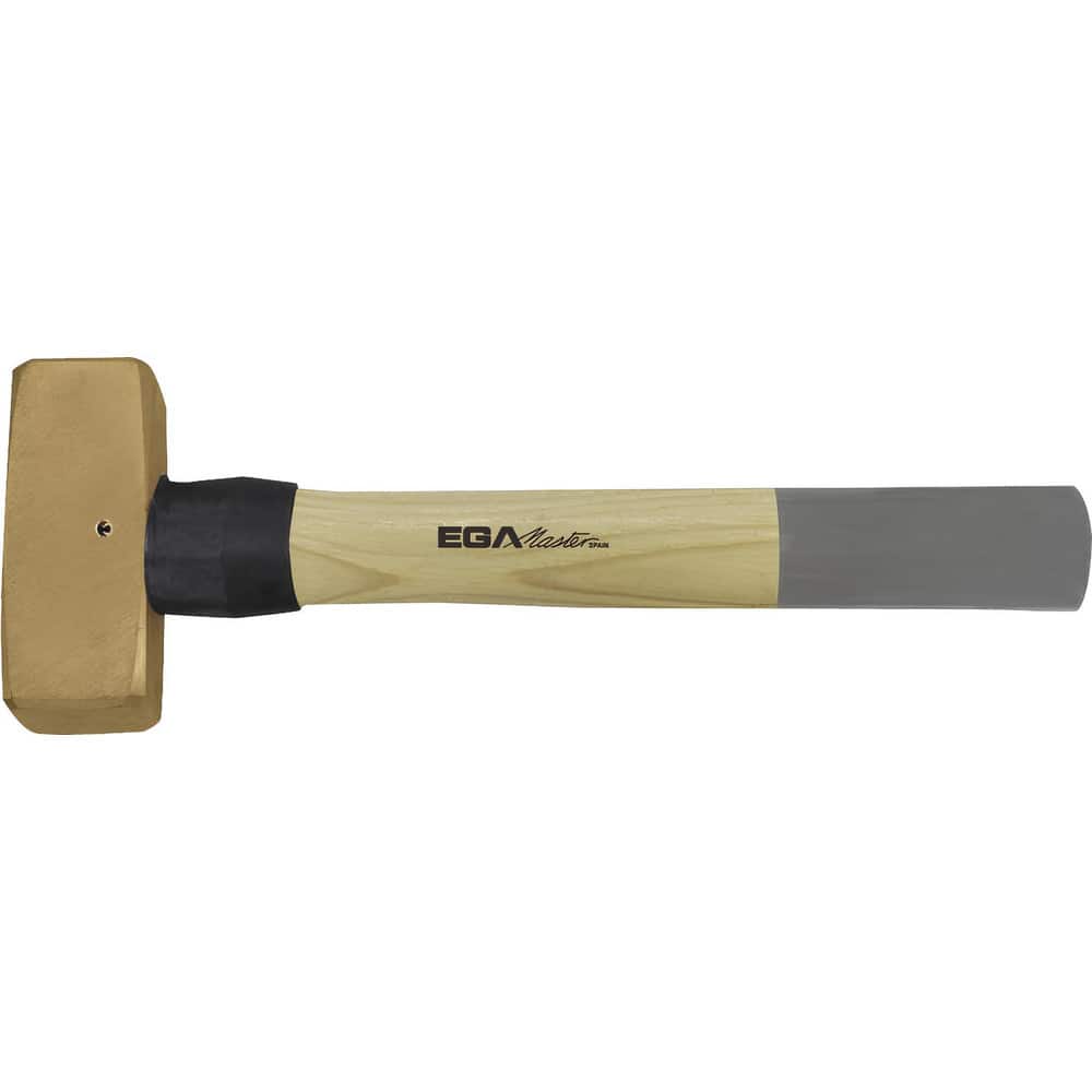 EGA Master - Sledge Hammers; Head Weight (Lb): 3.3069; Tool Type: German  Type Stoning Hammer; Head Material: Aluminum Bronze; Head Weight Range: 3  to 5.9 Lb; Handle Material: Hickory; Overall Length Range