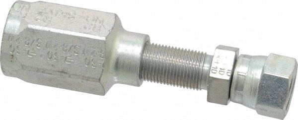 Parker 20630-6-6 Hydraulic Hose Female Swivel Fitting: 0.375" ID, 6 mm, 9/16-18 Image