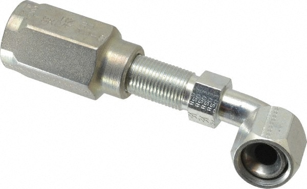 Parker 23930-8-8 Hydraulic Hose Female Swivel Fitting: 0.5" ID, 8 mm, 3/4-16 Image