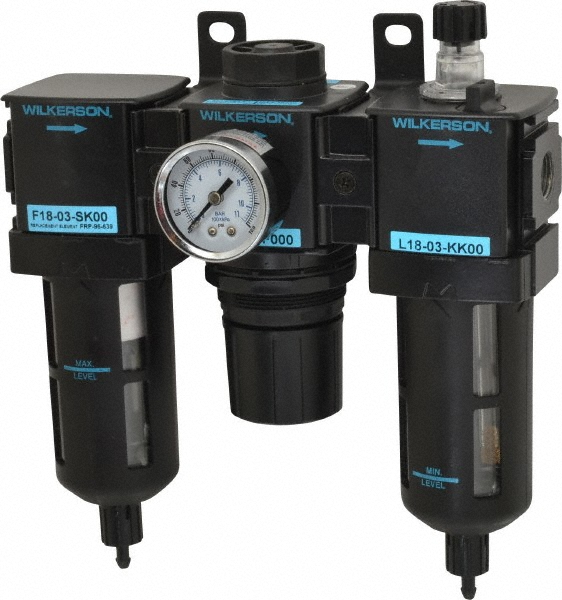 Wilkerson 3/8 NPT Intermediate 3 Pc FilterRegulatorLubricator FRL