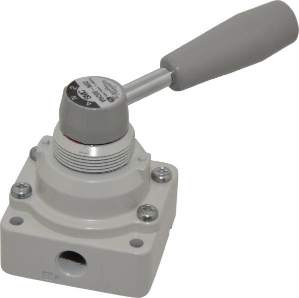 SMC PNEUMATICS VH200-N02 Manually Operated Valve: 0.25" NPT Outlet, Rotary Lever, Rotary Lever & Manual Actuated Image