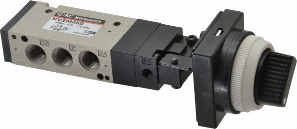 Mechanically Operated Valve: Twist Selector Actuator, 1/8" Inlet, 4 Position