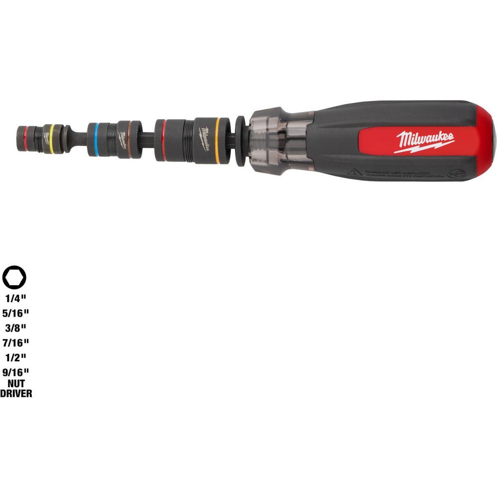 Nutdriver Sets; Drive Size: 1/4 ; Handle Type: Cushion Grip ; Shaft Type: Solid ; Container Type: None ; Shaft Length (Inch): 4.68 ; Shaft Length: 4.68