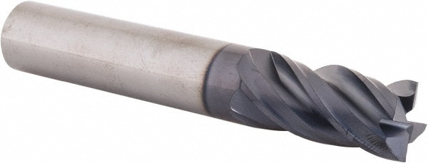 SGS 36378 Corner Radius End Mill: 1/2" Dia, 1" LOC, 0.01" Radius, 4 Flutes, Solid Carbide Image