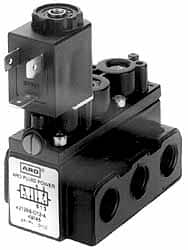 1/8" Inlet x 1/8" Outlet, Solenoid Actuator, Solenoid Return, 2 Position, Body Ported Solenoid Air Valve