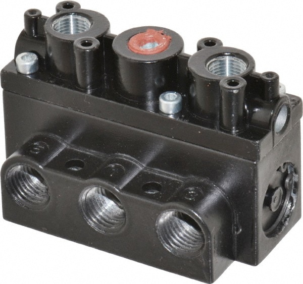 1/4" Inlet x 1/4" Outlet, Pilot Actuator, Pilot Return, 2 Position, Body Ported Solenoid Air Valve