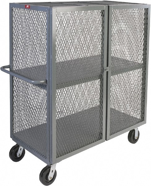 Jamco - Steel Mesh Security Truck: 2,000 lb Capacity, 2 Shelf | MSC ...