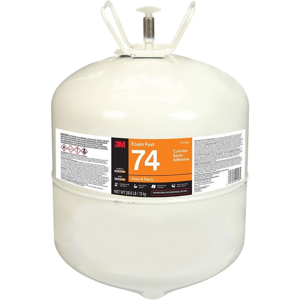 3M - Spray Adhesive: Cylinder, Orange | MSC Industrial Supply Co.