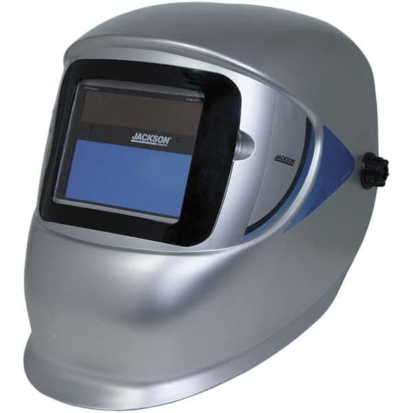 Jackson Safety 23282 Welding Helmet: Silver, Thermoplastic, Shade 9 to 13 